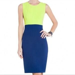 BCBGMaxAzria Women's Blaire Colorblock Sheath Dress Ltlemongrasscom Size 0
